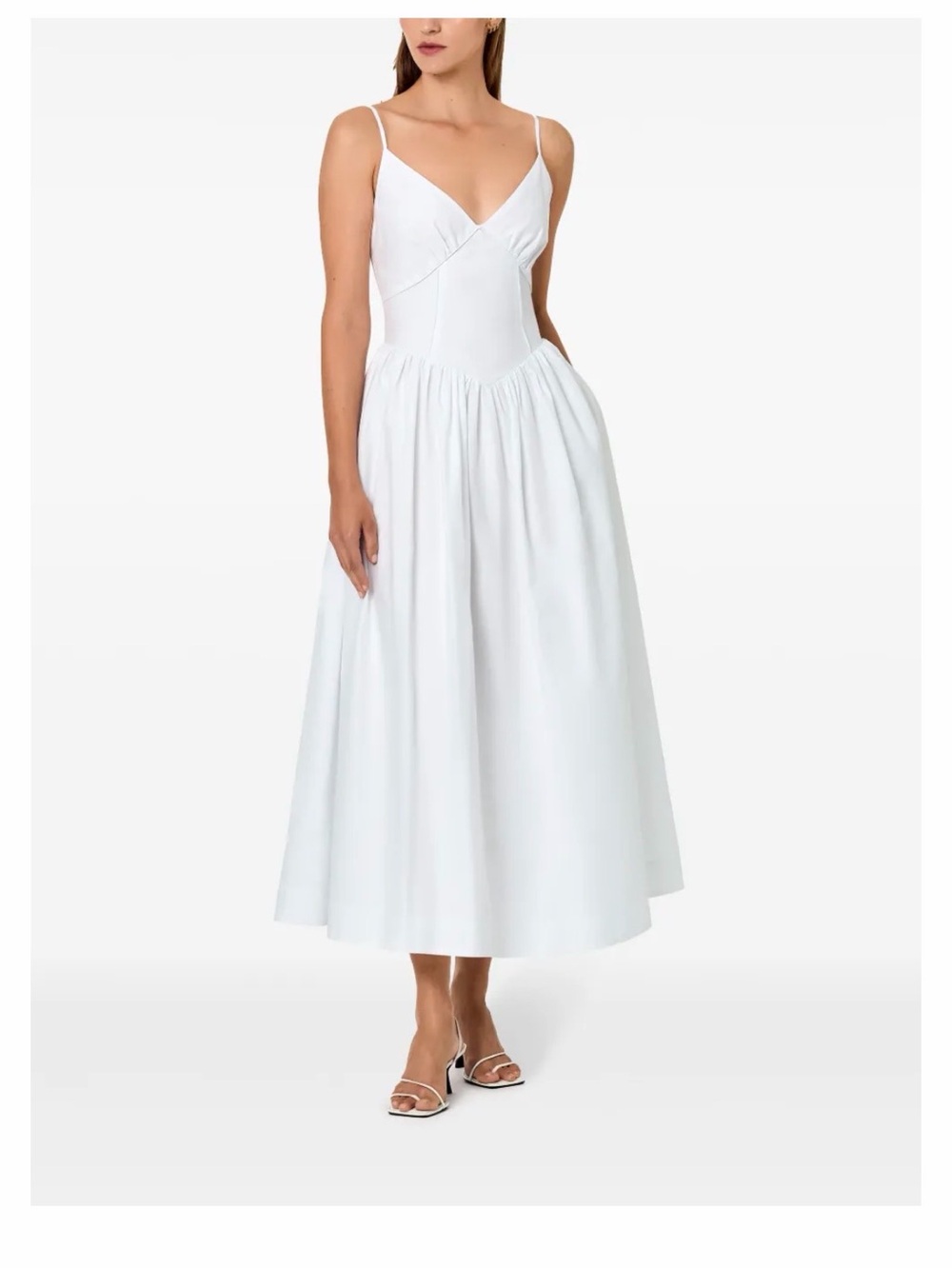 NICHOLAS White Spaghetti-Strap Maxi Dress